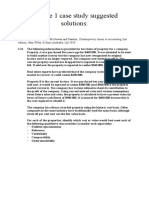 Lecture 1 Case Study Suggested Solutions