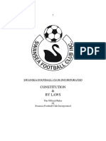Constitution & by Laws: Swansea Football Club Incorporated