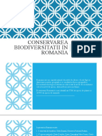 Conservarea Biodiversitatii in Romania Cls aIXa