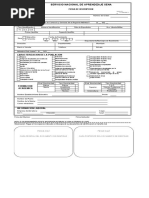 Ficha de Inscripción Complementaria Sena