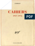 E. M Cioran - Cahiers, 1957-1972 (French Edition) - Gallimard (1997) PDF