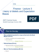Behavioral Finance: Lecture 3