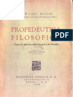 Propedéutica Filosófica Oswaldo Robles