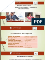 Maestría en Educación - Esp Estudios Pedagogicos 2020-2 CUC - CID