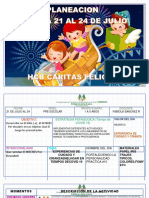 Planeacion 21 Al 24 Julio HCB Caritas Felices PDF