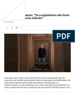 Expresso - Manuel Aires Mateus: "Se A Arquitetura Não Fosse Arte, o Barroco Seria Ridículo"