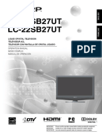 LC-19SB27UT LC-22SB27UT: Liquid Crystal Television Téléviseur Acl Televisor Con Pantalla de Cristal Líquido