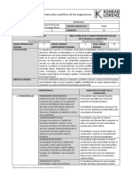 Plan Analítico Area Clinica I 2020-II