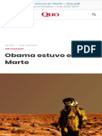 Obama estuvo en Marte – Quo