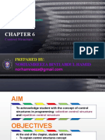 Chapter 6 - Control Structure