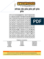 Sopa de Letras de Pla Ple Pli Plo Plu PDF