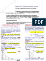 Proporcionalidad Directa y Proporcionalidad Inversa