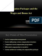 Compensation Packages and The Wages and Bonus Act: Submitted by