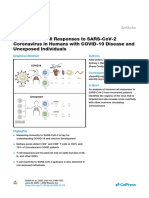 Targets of T Cell Responses To SARS-CoVD-19 Disease and Unexposed Individuals" PDF