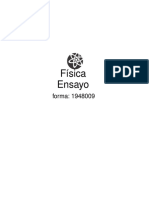 Física Ensayo: Forma: 1948009