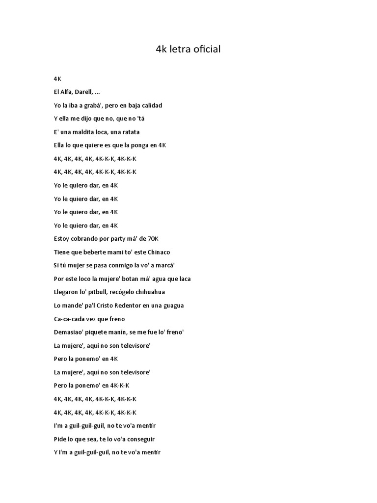Letra de 