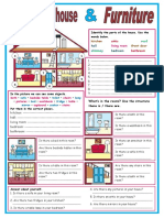 Identify The Parts of The House. Use The Words Below.: Kitchen Front Door