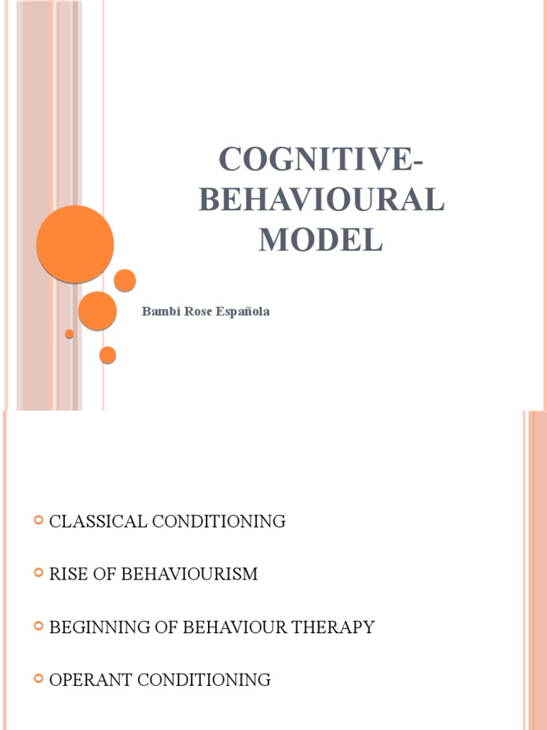 Cognitive-Behavioural Model: Bambi Rose Española | PDF | Science ...
