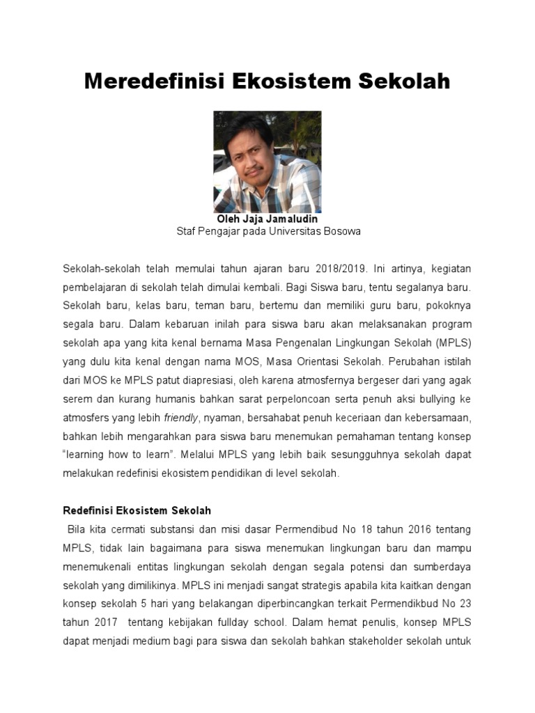 Ekosistem Sekolah | PDF