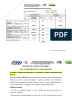 Plan de Evaluación Del Desempeño Estudiantil Proyecto