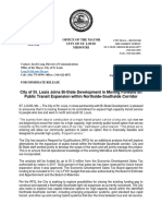 City of St. Louis Joins Bi-State Development in Moving Forward on Public Transit Expansion within Northside-Southside Corridor