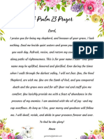 Psalm 23 Prayer Pages