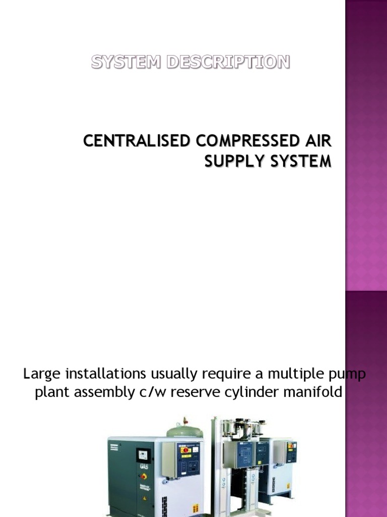 Centralised Compressed Air Supply System | PDF | Clothes Dryer | Valve