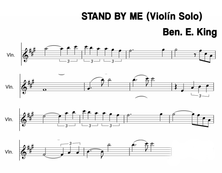 Stand by Me Violin Solo PDF