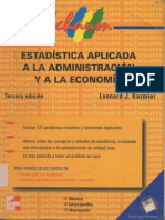 Estadistica Aplicada A La Administracion y La Economia Leonard J Kazmier Espanol PDF