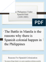 The Philippines Under Spanish Rule - Odp