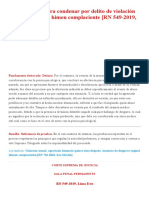 Prueba Válida para Condenar Por Delito de Violación Sexual en Caso de Himen Complaciente (RN 549-2019, Lima Este) - LP