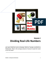 Module 5-Dividing Real-Life Numbers