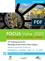 Focus: Valve 2020: 3D Live Surgeries - Workshops - Wetlabs