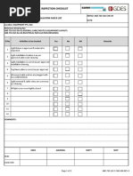 Mandrelling Test Checklist Report | PDF