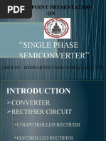 Single Phase Semi Converter