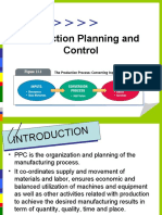 Production Planning and Control