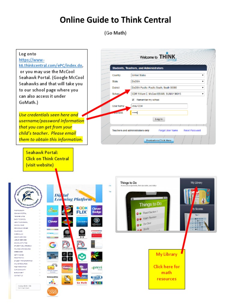 Think Central Guide for Go Math Users | PDF | Lesson Plan | Cyberspace