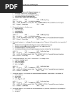 Chapter 16-Financial Statement Analysis: Multiple Choice