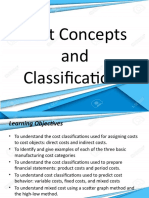 Business Strat Analysis - Costs Concepts and Classifications
