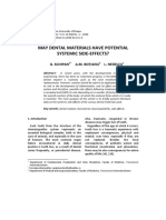 May Dental Materials Have Potential Systemic Side-Effects?: G. Scoipan A.M. Boțianu L. Nedelcu