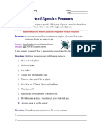 Parts of Speech - Pronouns