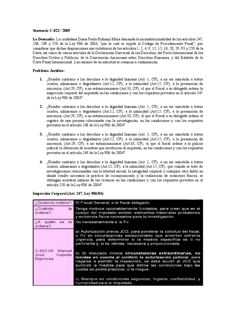 Sentencia C-822 DE 2005 | PDF | Policía | Derecho Constitucional