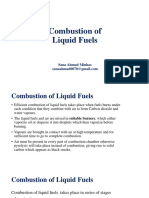 Bustion of Liquid Fuels