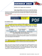 BAJA SAEINDIA 2021 Registration Guidelines