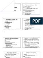 Extubation Criteria & Delayed Emergence