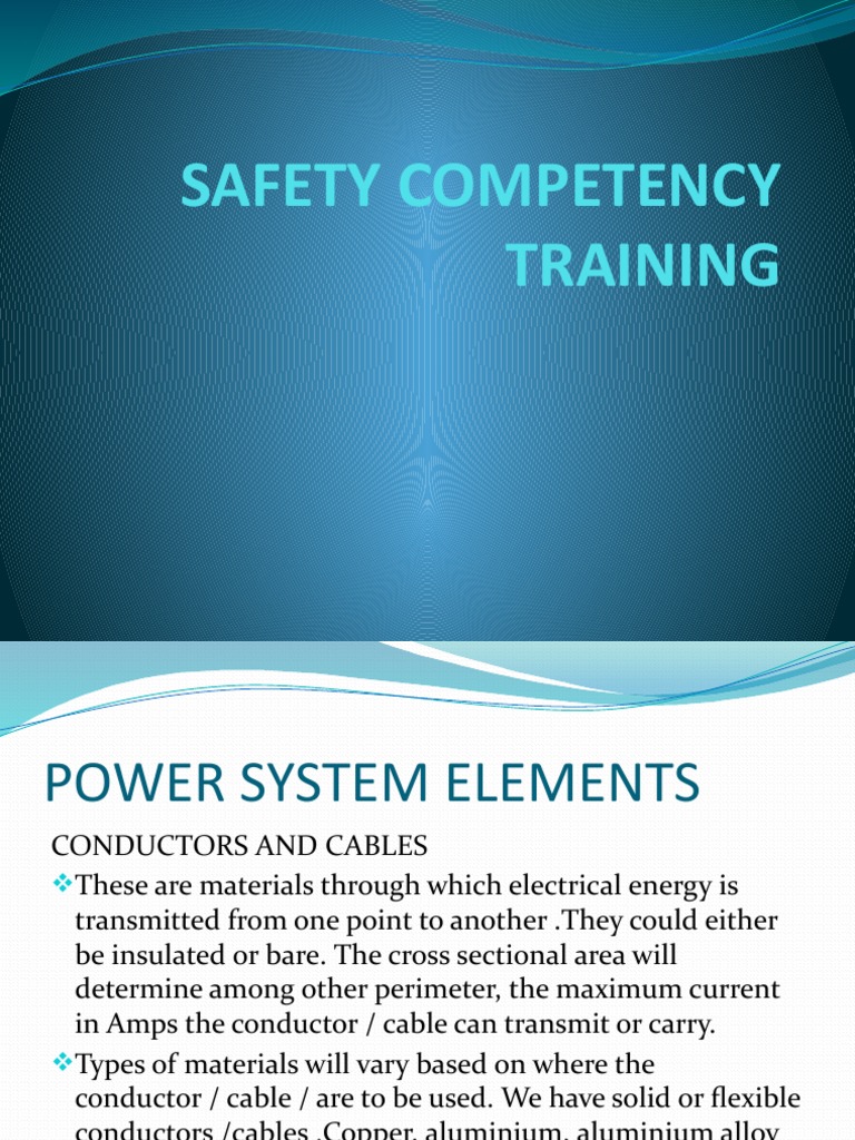 Safety Competency Training | PDF | Switch | Fuse (Electrical)
