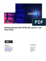HFSS 3D Layout Low Pass Filter PDF