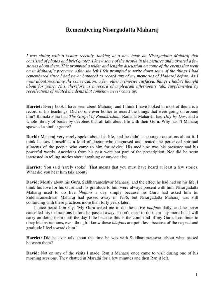 Godman On Nisargadatta Ramana Maharshi Indian Religions - 