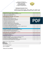 FINAL Meeting Evaluation Form