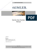 Daimler Item Number Manual